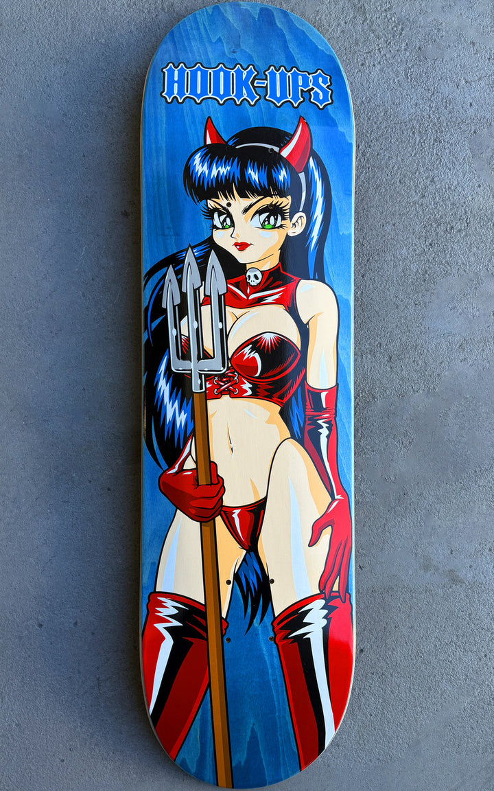 Hook Ups Devil Girl Original 8.5" Skateboard Deck