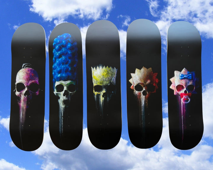 ZERO SIMPSONS SPRINGFIELD HORROR 5x SKATEBOARD DECK SET