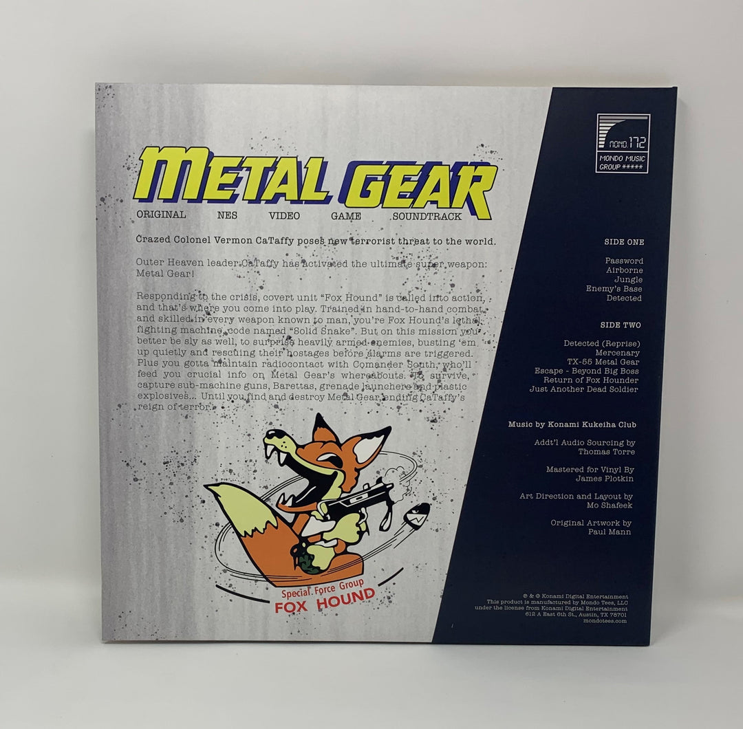Metal Gear - Original Nes Video Game Soundtrack (Limited Edition Green/Grey Split Color 10" Vinyl)