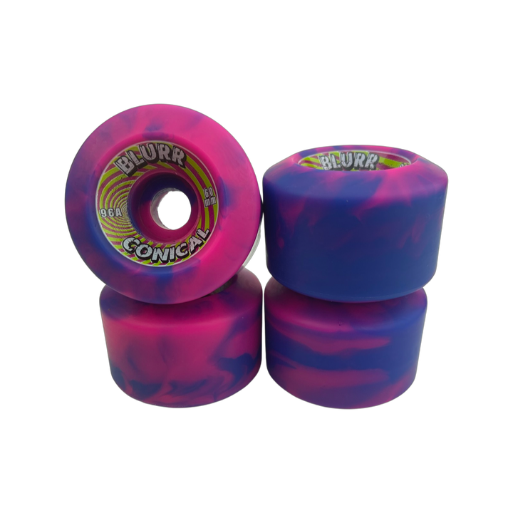 VISION Blurr 60mm 96A Swirl Pink/Purple Skateboard Wheels