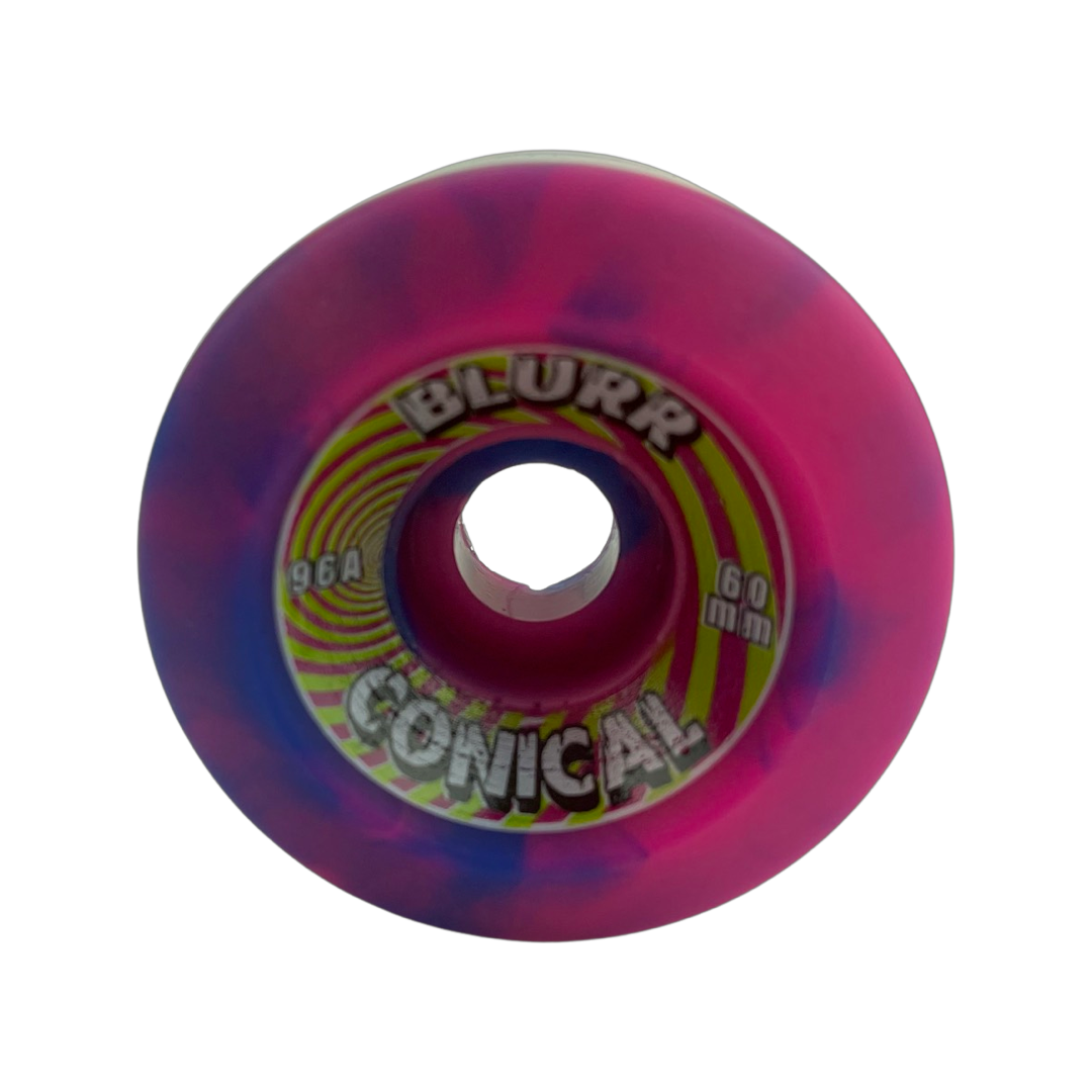 VISION Blurr 60mm 96A Swirl Pink/Purple Skateboard Wheels