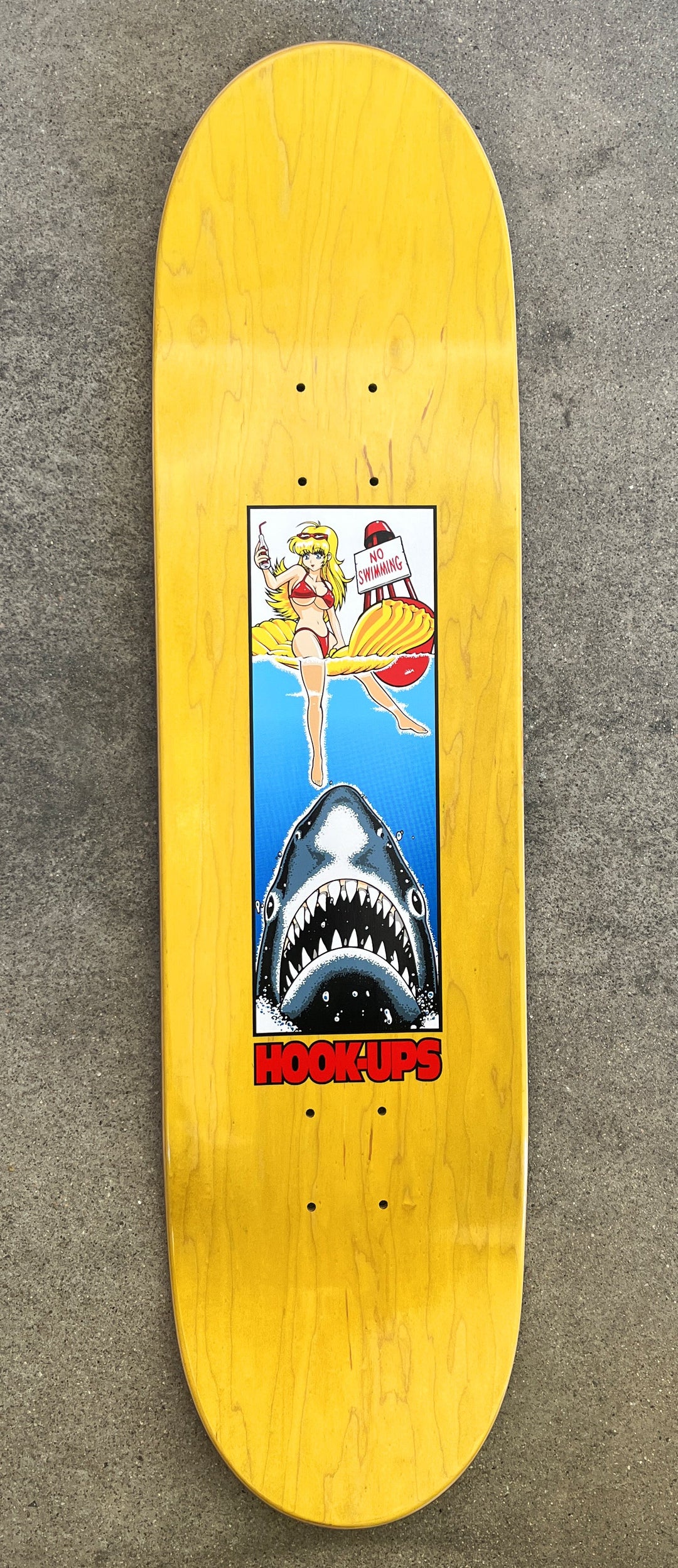 Hook Ups No Swimming 8.25" Skateboard Deck