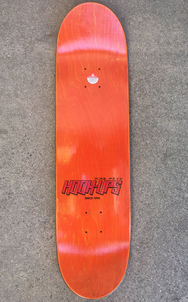 Hook Ups Pocahook-ups 8.5" Pink Stain Skateboard Deck