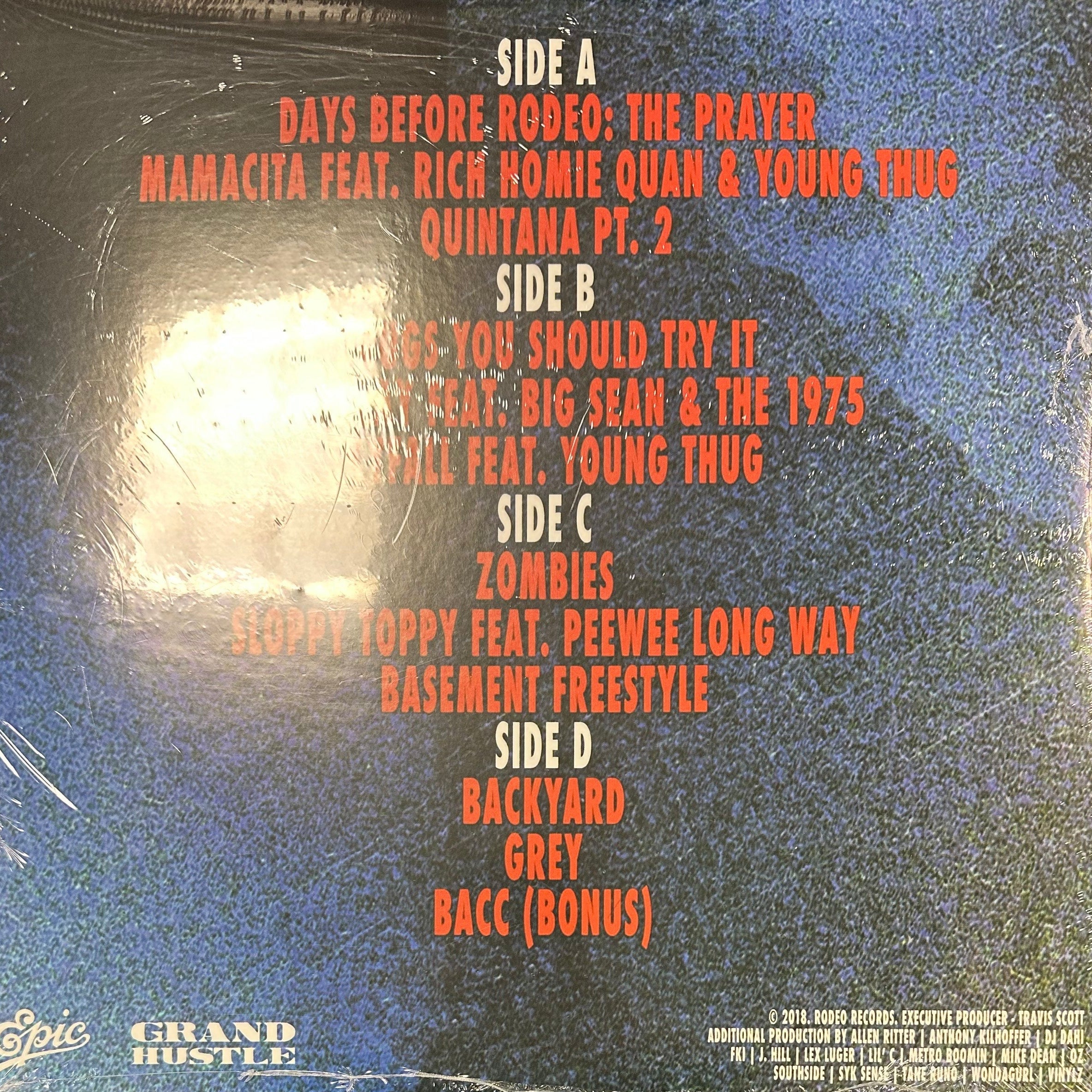 トラヴィススコットDAYS BEFORE RODEOdeluxeレコード Travis Scott - Days Before Rodeo LP レコード Travis Scott - Days