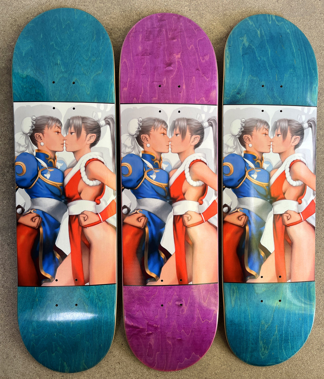 JK Industries Chun Li Vs. Mai 8.5" Skateboard Deck
