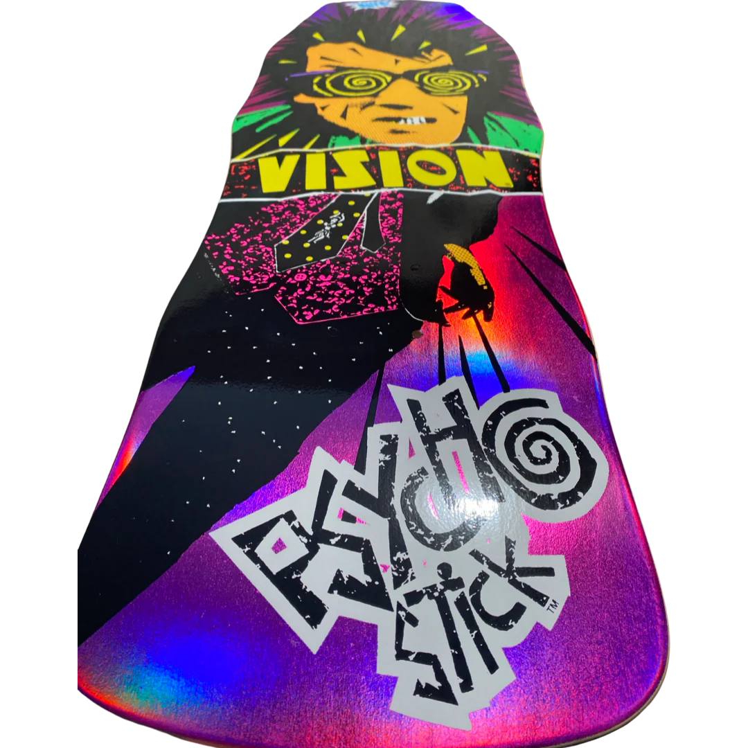Vision Original Psycho Stick LTD Pink Foil 10" Skateboard Deck
