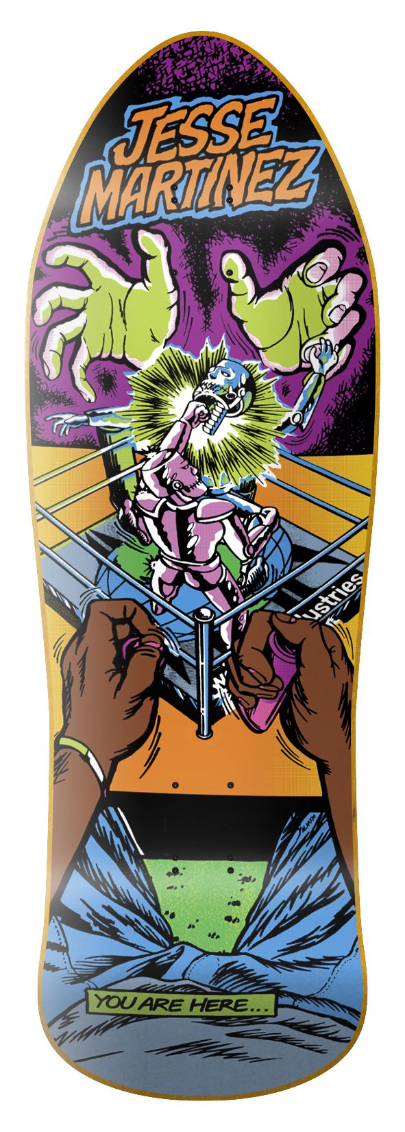World Industries Jesse Martinez Rock'em Sock'em 10.126" Skateboard Deck