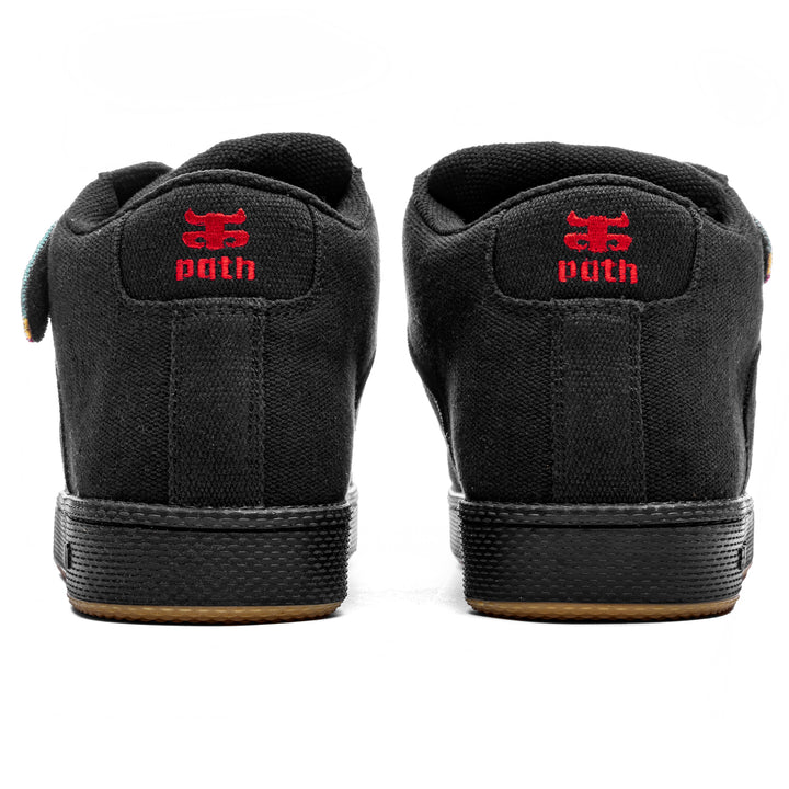 IPATH GRASSHOPPER - BLACK HEMP RASTA SHOES