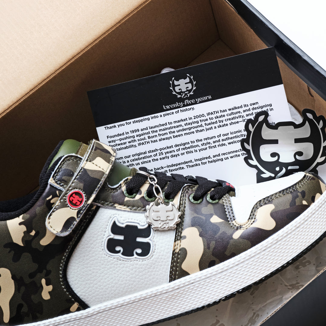 IPATH GRASSHOPPER - Camo Leather Shoes