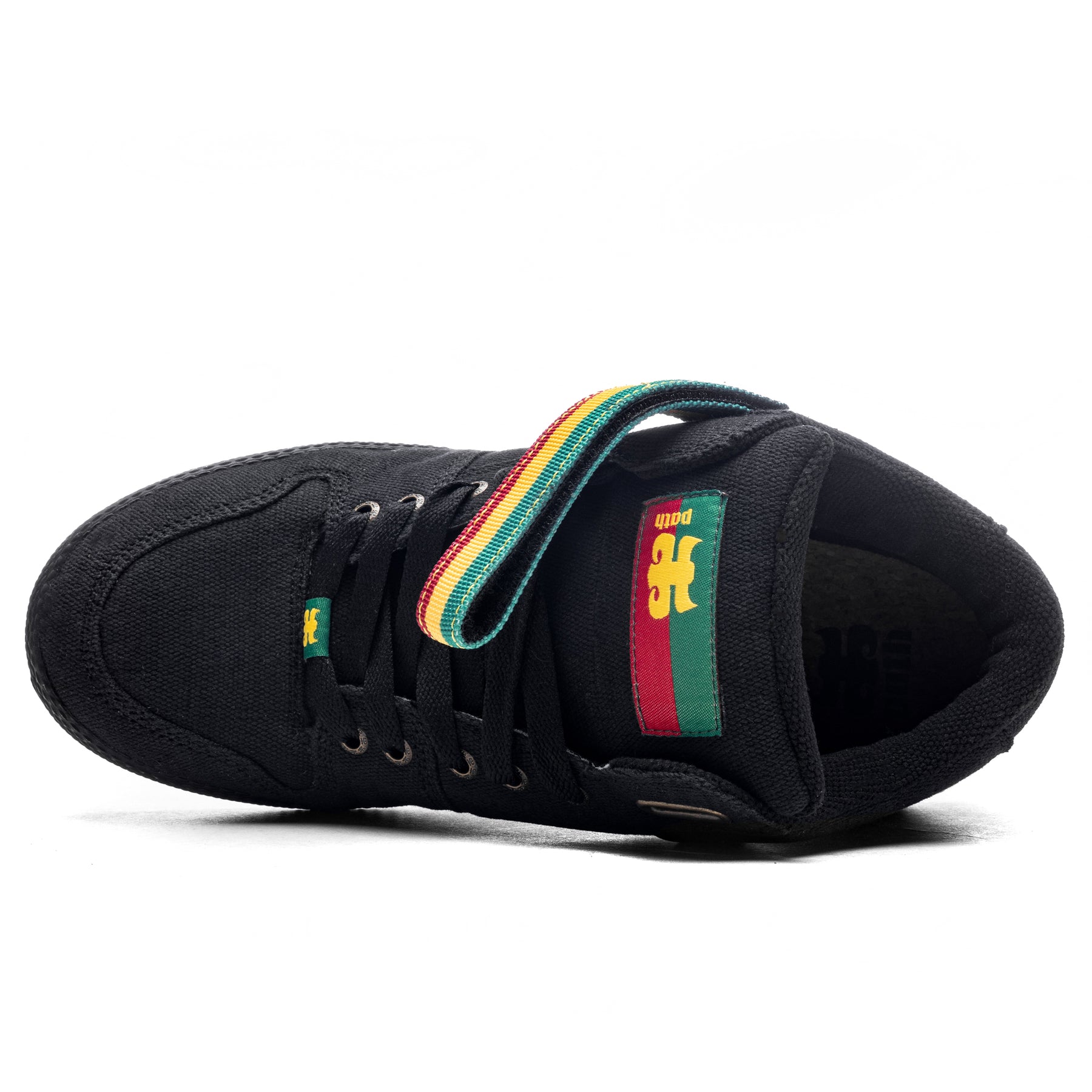 IPATH GRASSHOPPER BLACK HEMP RASTA SHOES The Dark Slide