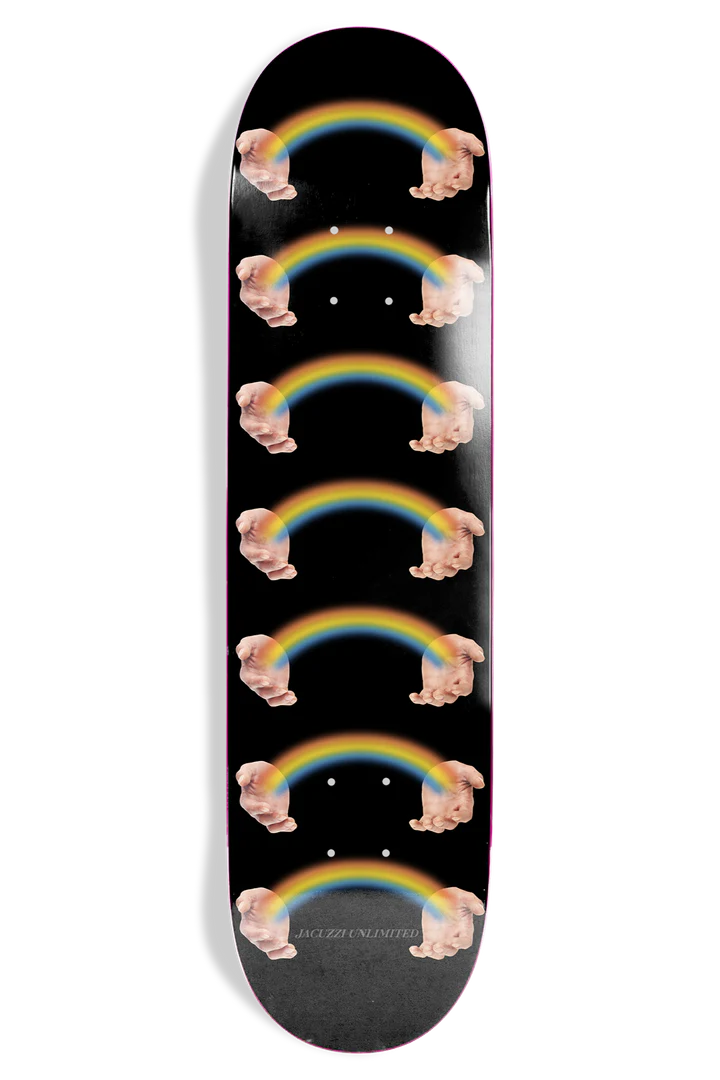 Jacuzzi Rainbow Hands Jet Ski 8.5" Skateboard Deck