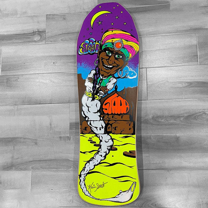 KEVIN STAAB Limited Edition Signed Yellow Genie Skateboard Deck