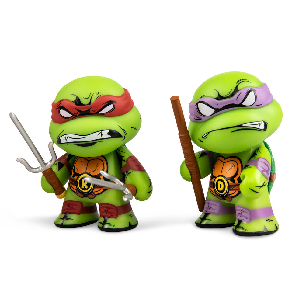 Teenage Mutant Ninja Turtles Leonardo & Michelangelo 3 Vinyl Figure 2 -  Kidrobot