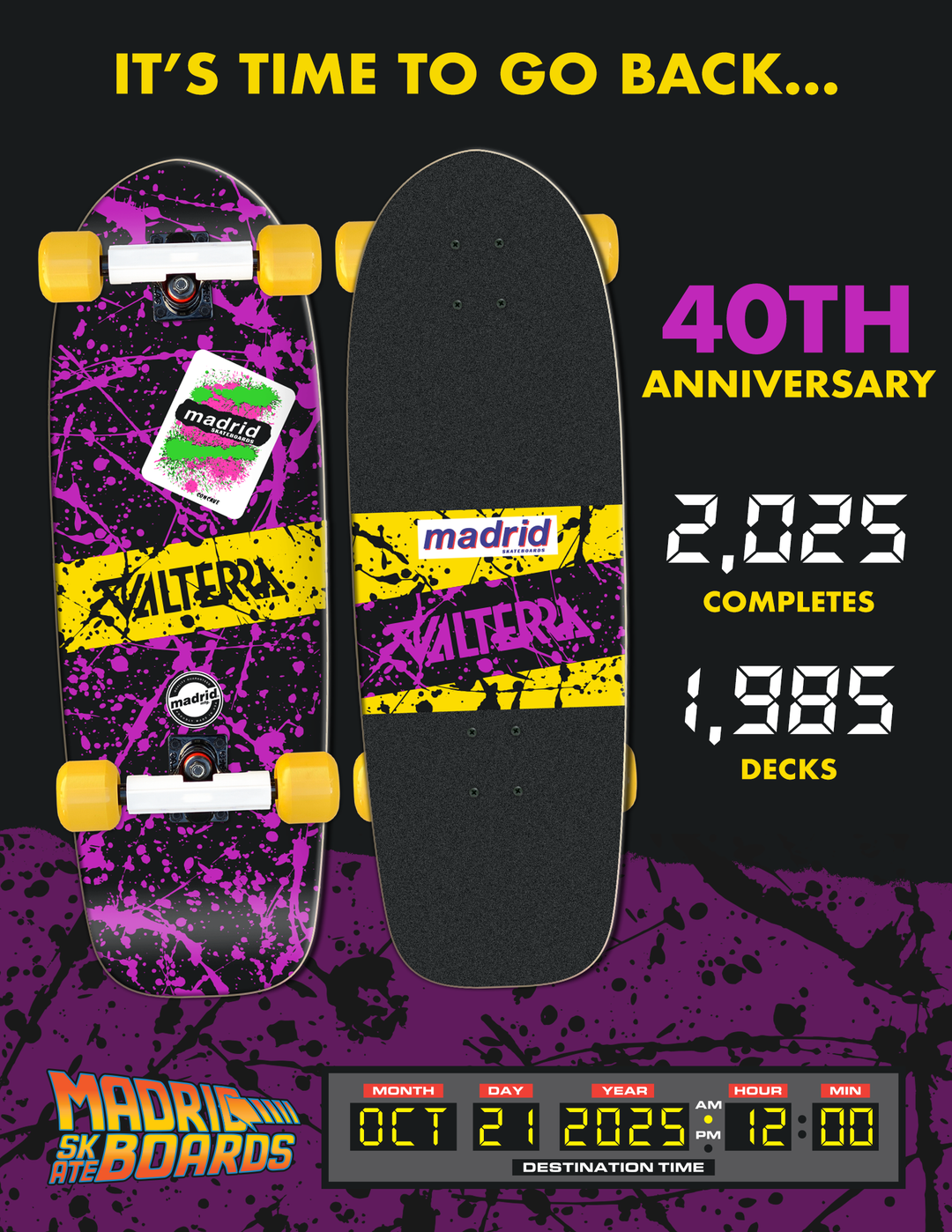 Valterra x Madrid Marty Complete Skateboard