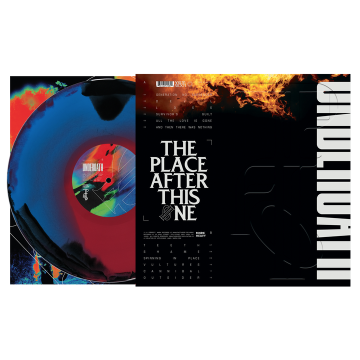 Underoath - The Place After This One Black + Blue Red Swirl Vinyl