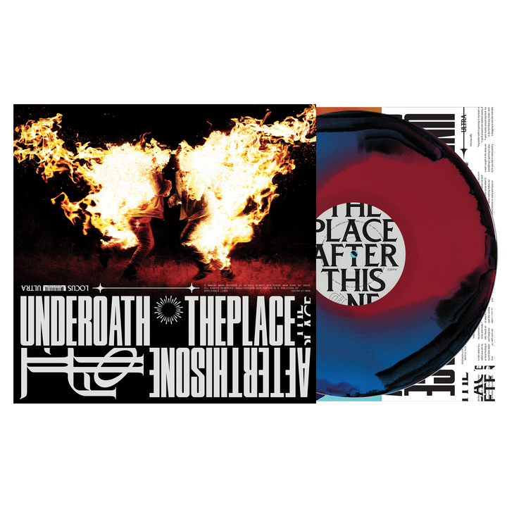 Underoath - The Place After This One Black + Blue Red Swirl Vinyl
