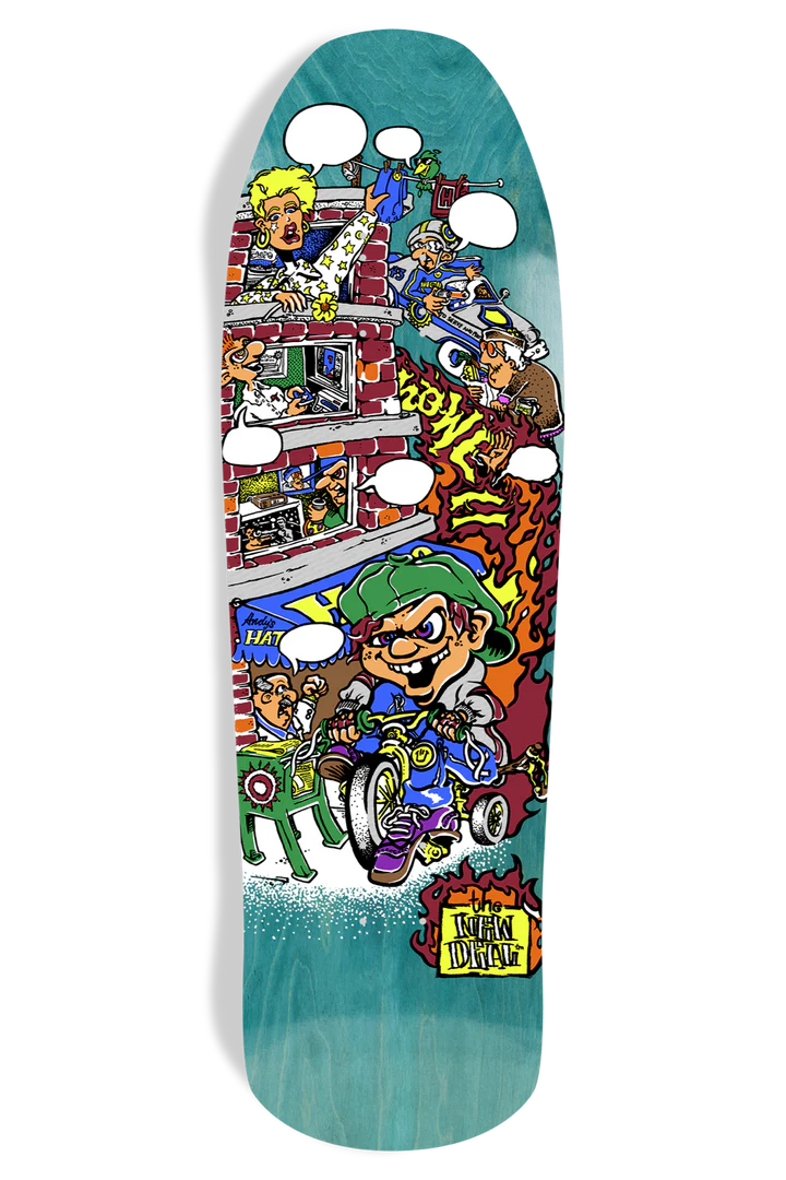 New Deal Andy Howell Tricycle Kid 9.63" Skateboard Deck