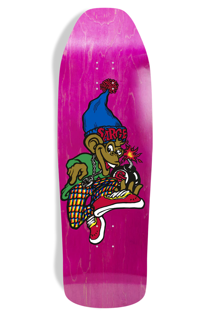 New Deal Danny Sargent Monkey Bomb 9.62" Skateboard Deck