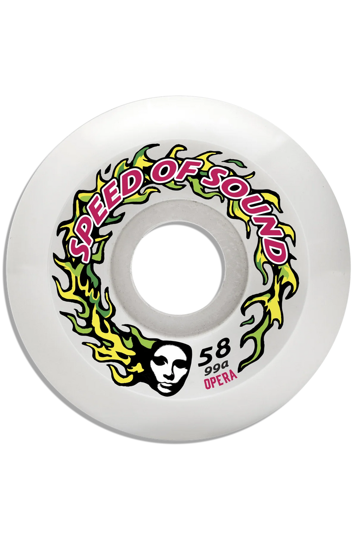 Opera SOS Fire Mask Hardline Conical 58mm 99a Skateboard Wheels