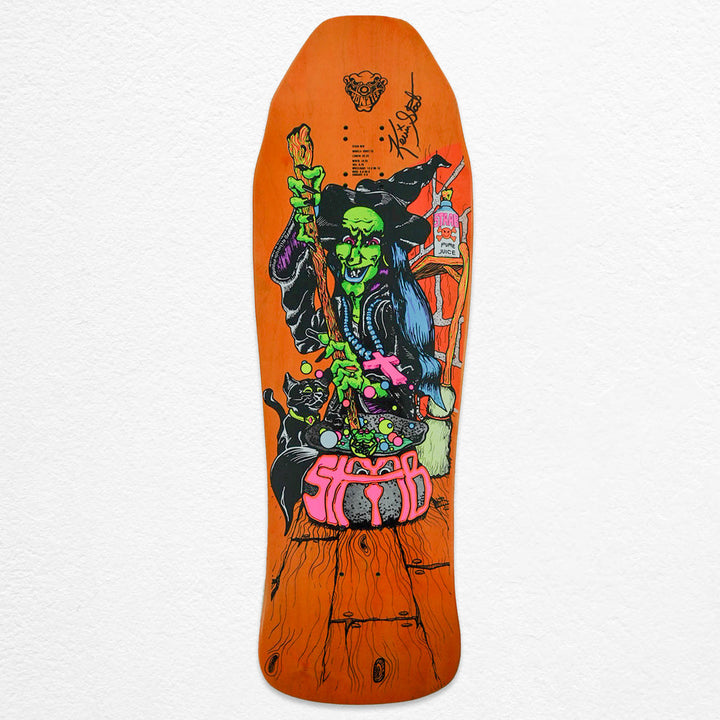 KEVIN STAAB Limited Edition Signed Orange Witch Skateboard Deck