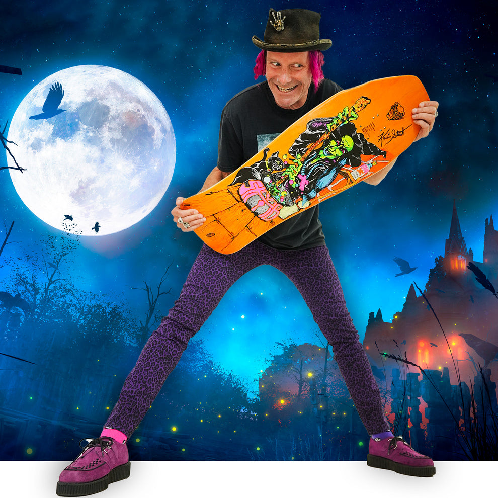 KEVIN STAAB Limited Edition Signed Orange Witch Skateboard Deck