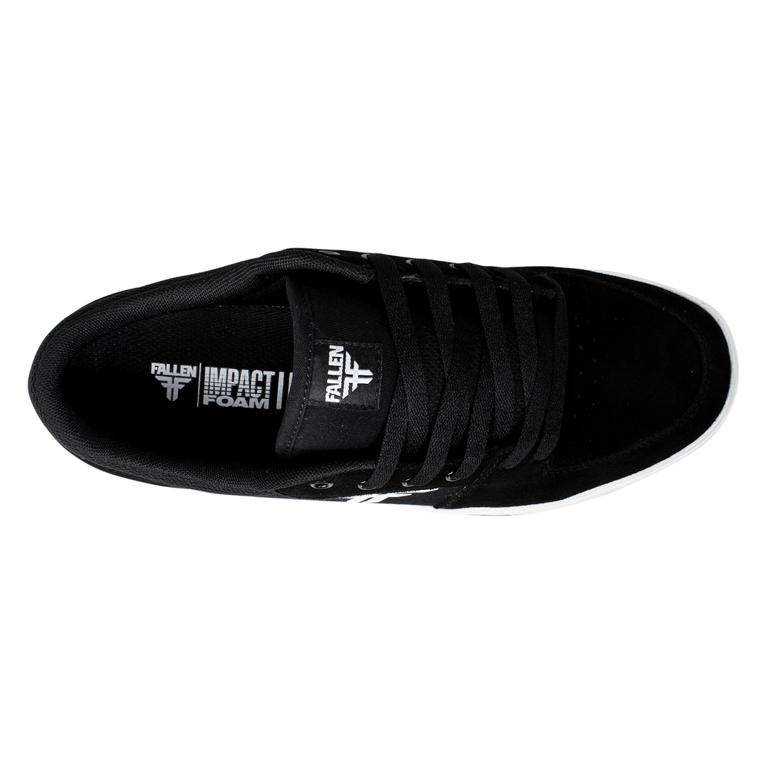 Fallen Patriot Black/White Skateboard Shoes