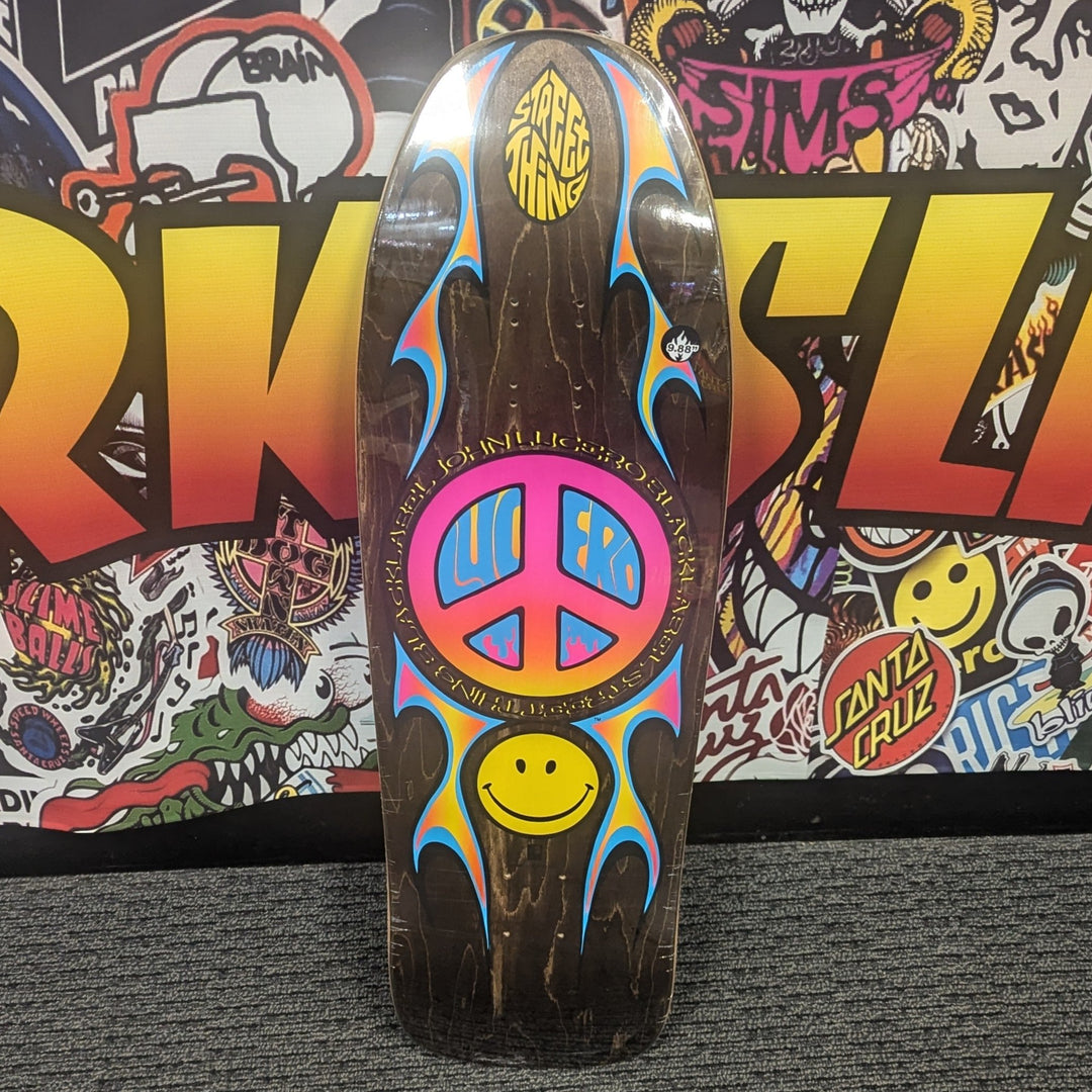 Black Label John Lucero Street Thing Deck in White for Sale