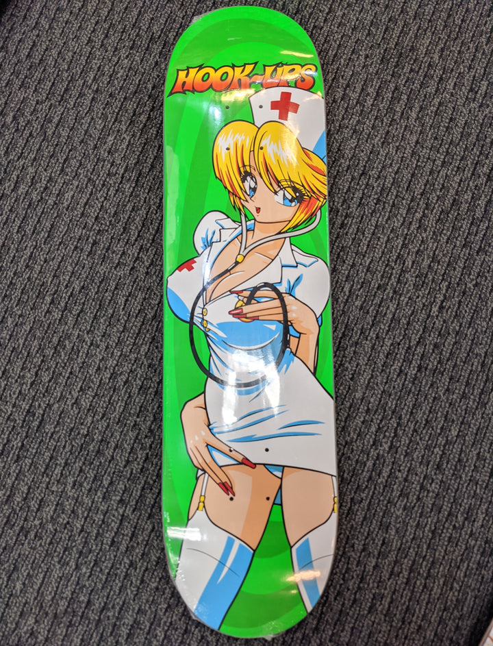 Hook Ups Nurse Girl Nikki 8" Skateboard Deck