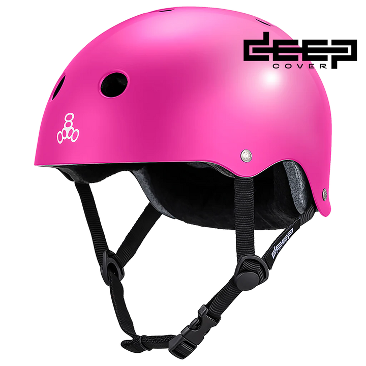 Triple Eight Deep Cover Helmet (Glossy Pink)