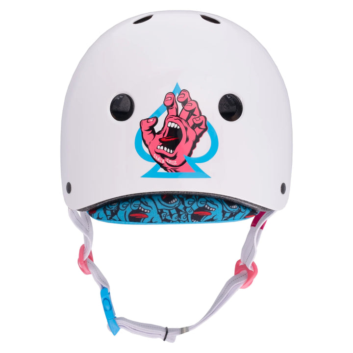 Pro-Tec x Santa Cruz LOW PRO Certified Helmet (White Gloss)