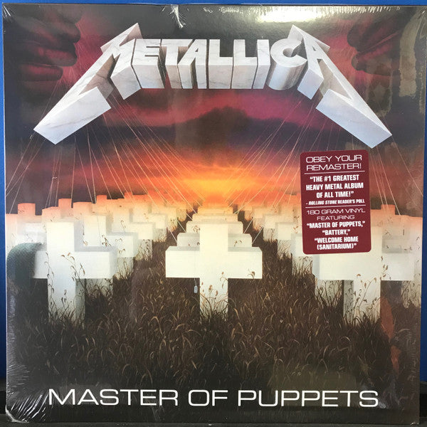 Metallica - Master Of Puppets 180G Vinyl LP Record