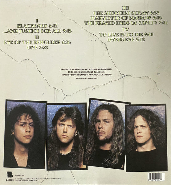 Metallica - ...And Justice For All [180G] 2x Vinyl LP Record