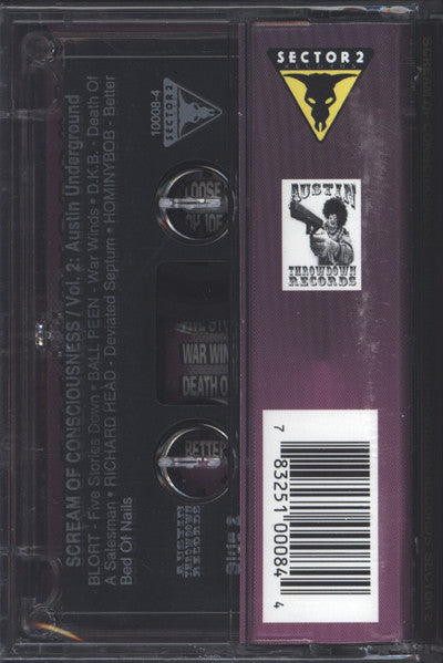 SCREAM OF CONSCIOUSNESS VOL. 2 - All Great Various Austin Artists MC Cassette