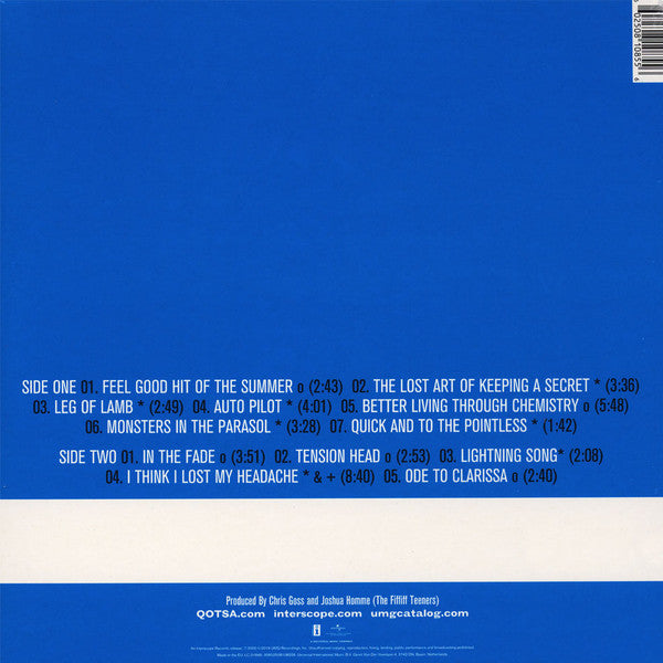 Queens Of The Stone Age - R - Restricted To Everyone, Everywhere 2x 180G Vinyl LP Record