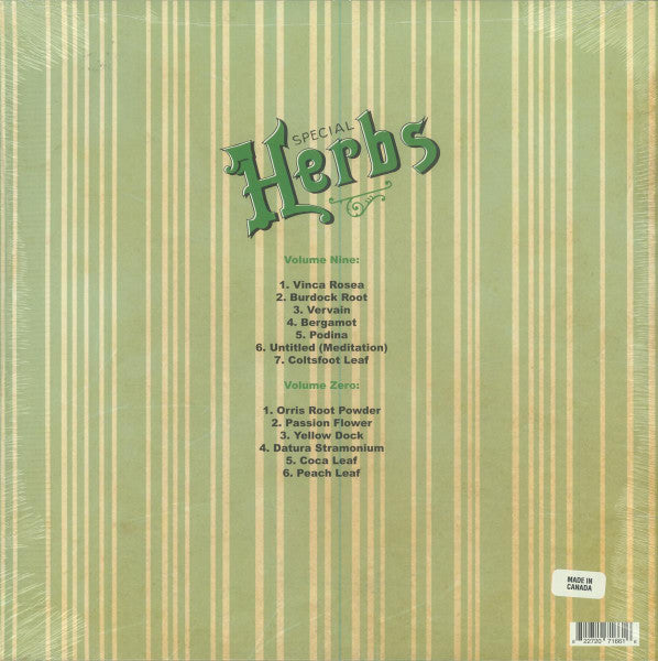 Metal Fingers ( MF DOOM ) - Special Herbs Vol 9 & 0 2x (Evergreen Color Vinyl) LP Record