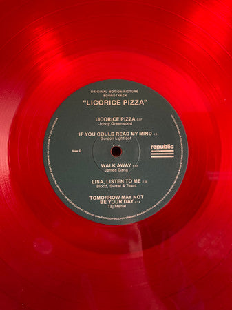 Licorice Pizza Red Color Vinyl + store Exclusive Poster