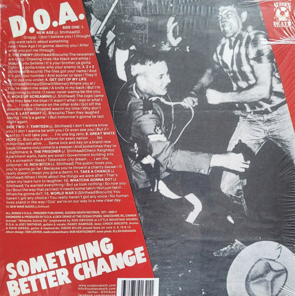 D.O.A. - Something Better Change Vinyl LP Record
