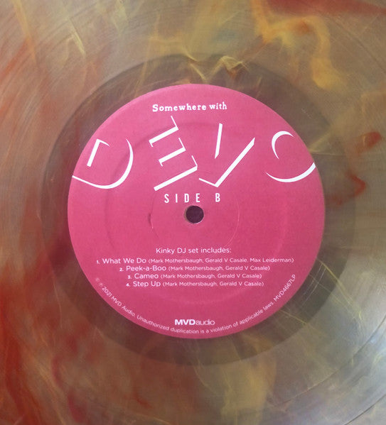 Devo - Somewhere With Devo Orange Swirl Color Vinyl LP Record
