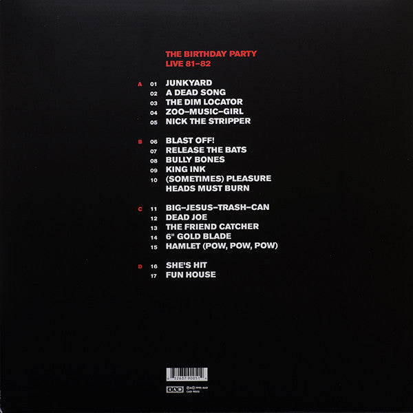 The Birthday Party - Live 81-82 Vinyl LP Record