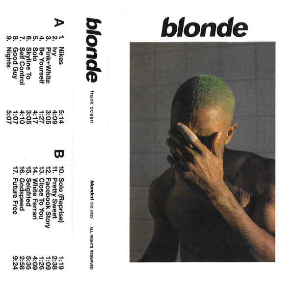 Frank Ocean - Blonde カセットテープ Frank Ocean - Blonde Cassette *Unofficial Release* – The Dark Slide