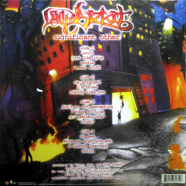 LIMP BIZKIT – Significant Other 2x Vinyl LP Record