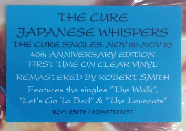 Cure, The – Japanese Whispers : The Cure : Singles Nov 82 - Nov 83 VINYL LP Record
