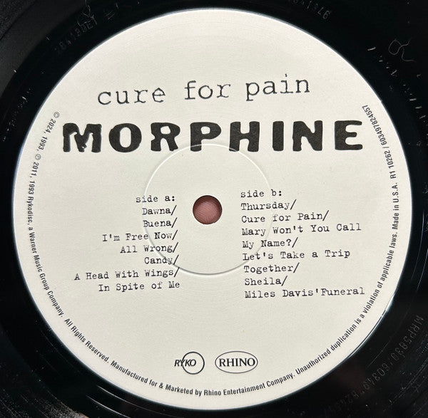 Morphine – Cure For Pain (Remastered) Vinyl LP Record