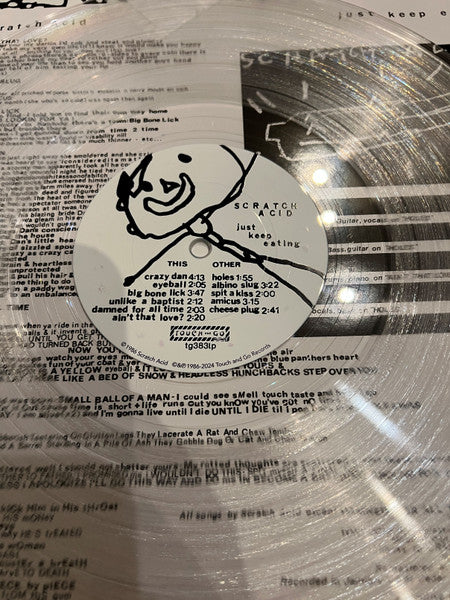 Scratch Acid ‎– Just Keep Eating [Remastered] (Clear Vinyl) LP Record
