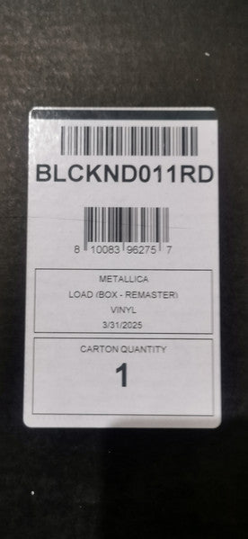 Metallica - Load [Deluxe Box Set] 6x Vinyl Records 16x CDs 4x DVDs