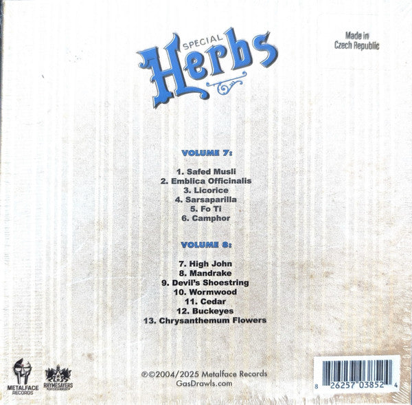 Metal Fingers (MF DOOM) - Special Herbs Vol 7 & 8 CD