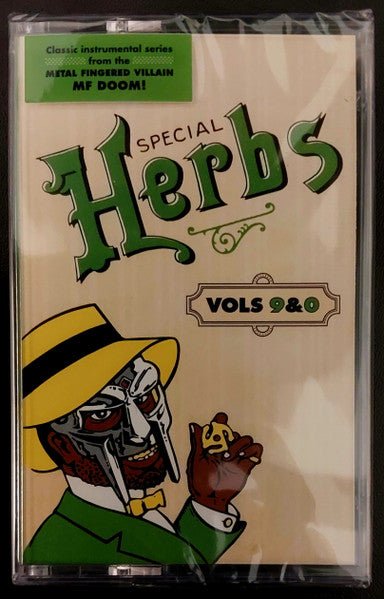 Metal Fingers (MF DOOM) - Special Herbs Vol 9 & 0 MC Cassette