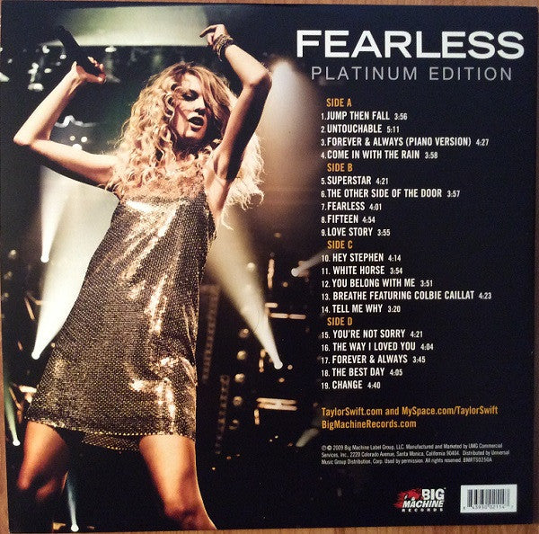 Taylor Swift – Fearless (Platinum Edition) 2x Vinyl LP Record