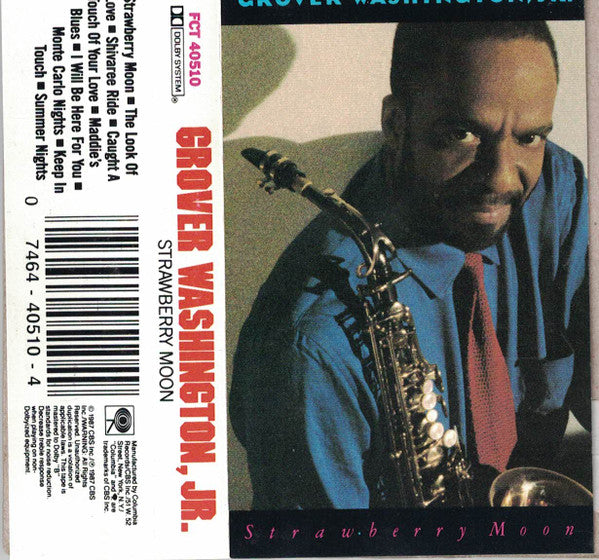 Grover Washington Jr. Strawberry Moon Cassette *USED 1987 RELEASE