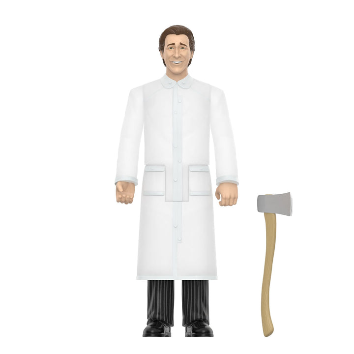 Super7 x AMERICAN PSYCHO - PATRICK BATEMAN - RAINCOAT  ReAction Figure